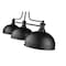 Z-Lite Melange Billiard, 3-Light, 13 In.W x 51.25 In.L x 21.5 In.H, Matte Black/Matte Black 725-3MB-D13MB - alternate 4